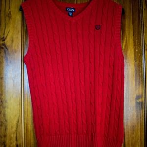 Chaps, V-neck vest, size S.